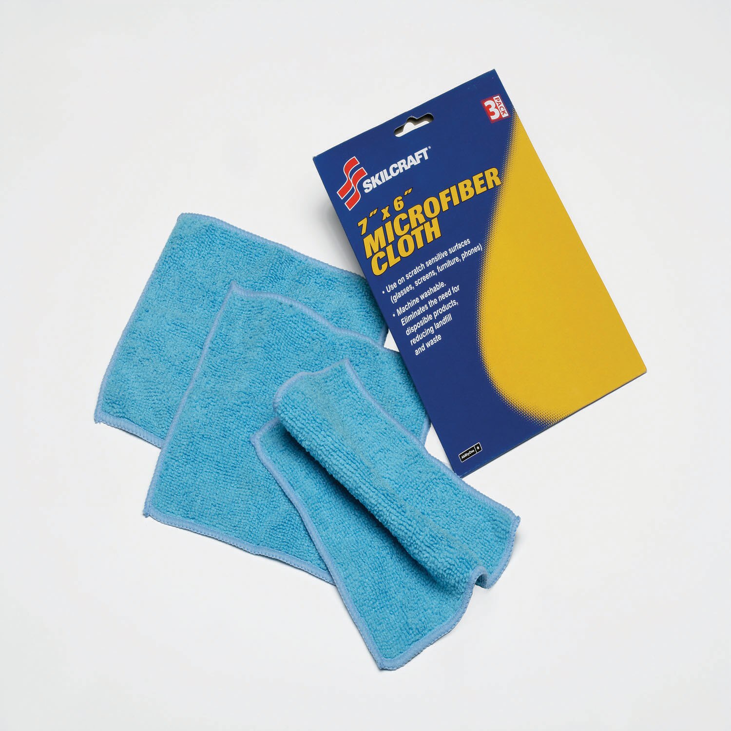 Cloth, Cleaning, Microfiber, Lens, Blue, 3/PG