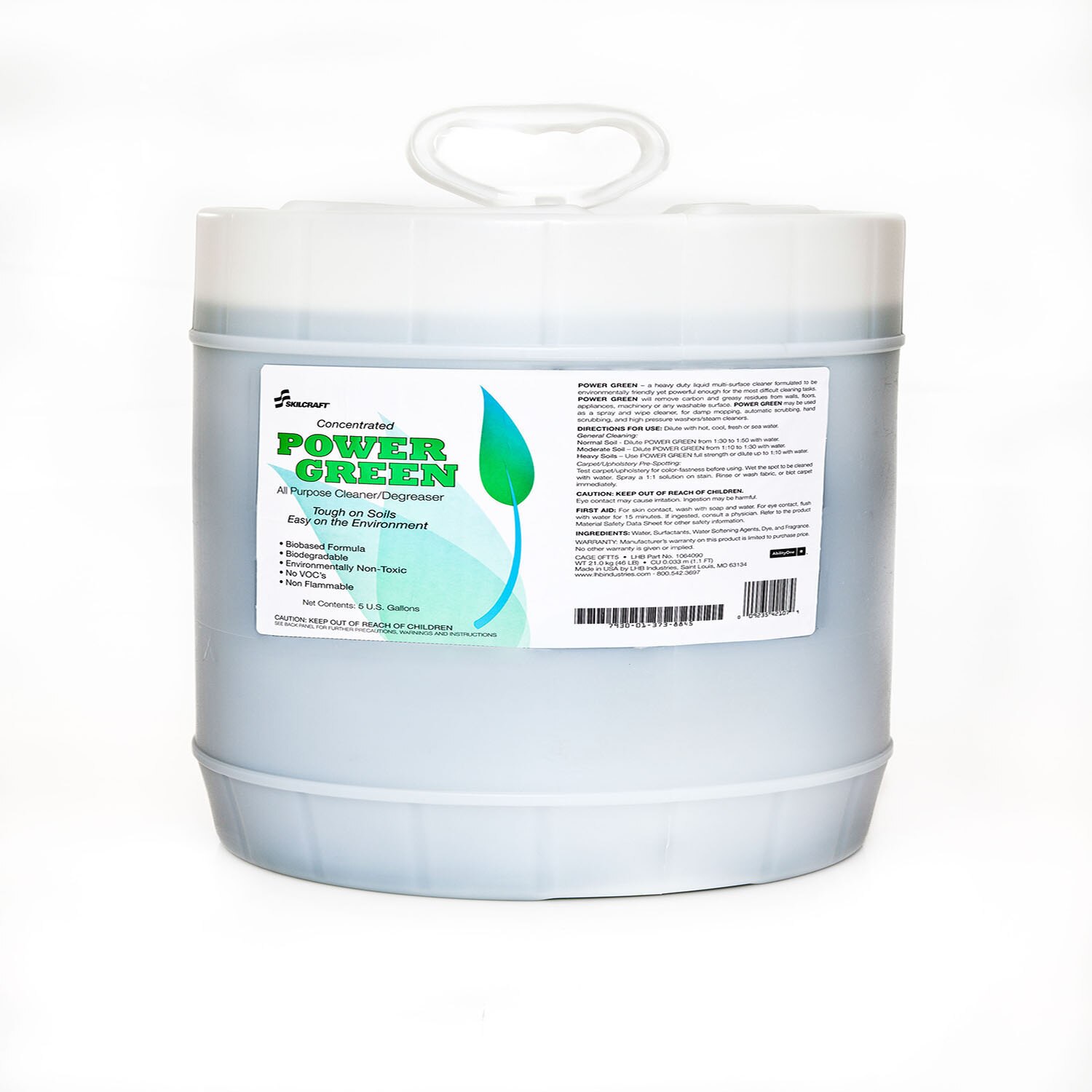 Cleaner, Degreaser, Biobased, 5 Gal