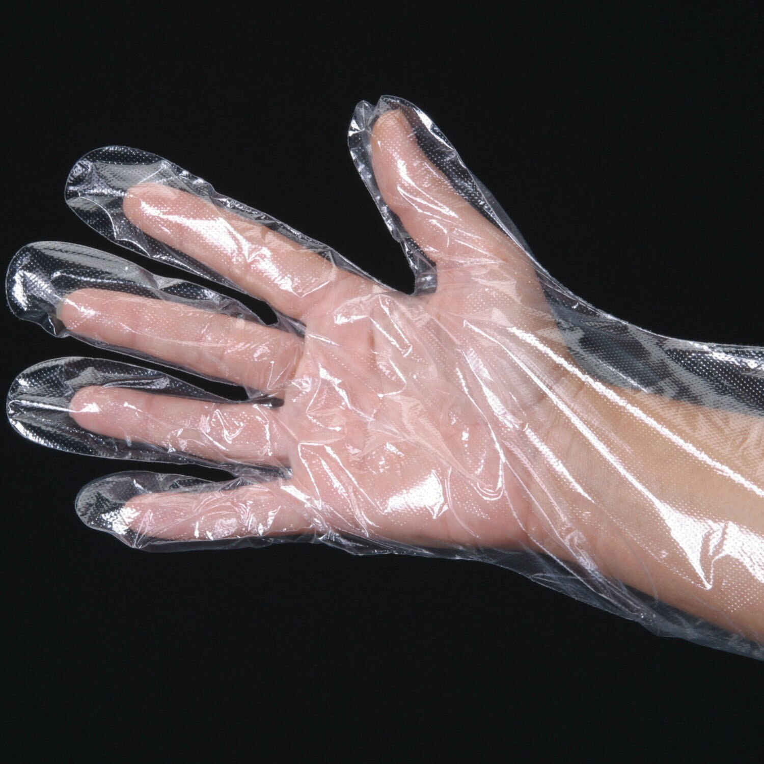 Gloves, Food Service, Disposable, Powder-free, Latex-free, Clear, Medium