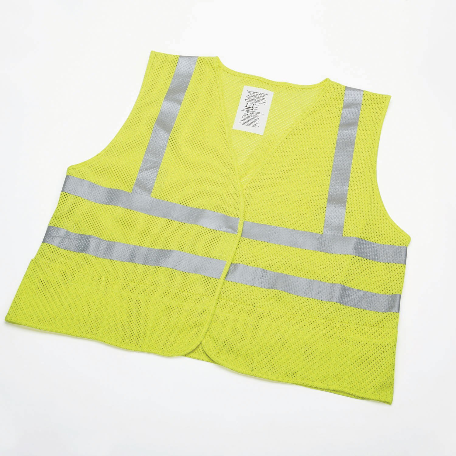 Vest, Safety, Flame Resistant, Class 2 ANSI 107, Front Closure, Lime, Large